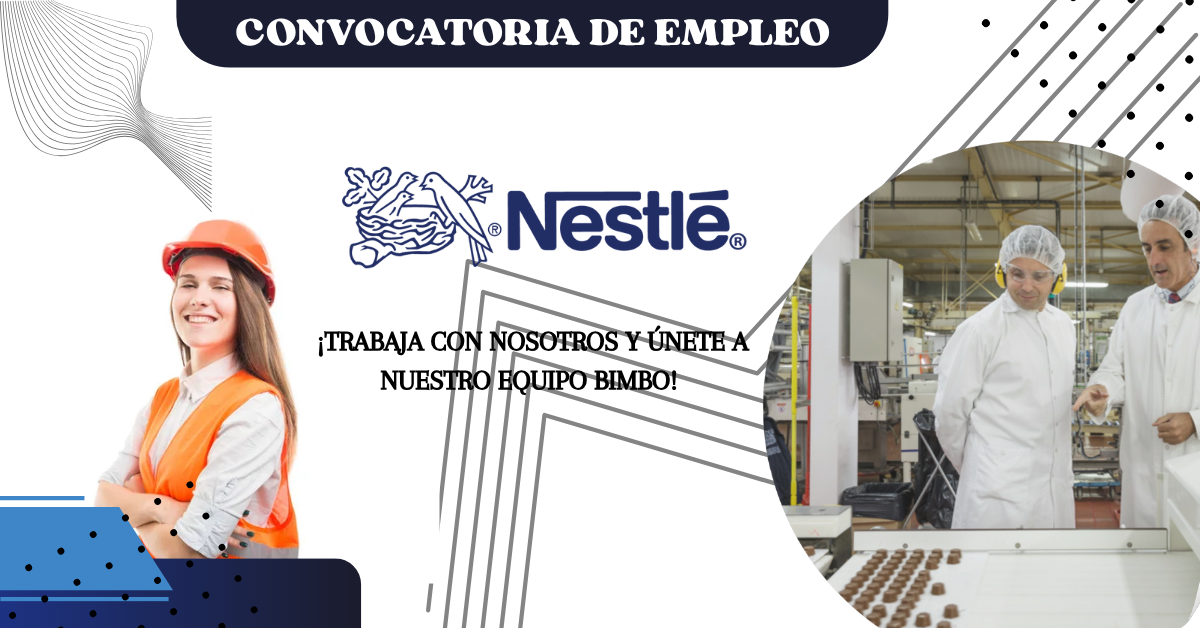 En Nestlé, buscamos personas comprometidas, responsables y con ganas de crecer. Nuestro propósito es mejorar la calidad de vida y contribuir a un futuro más saludable.