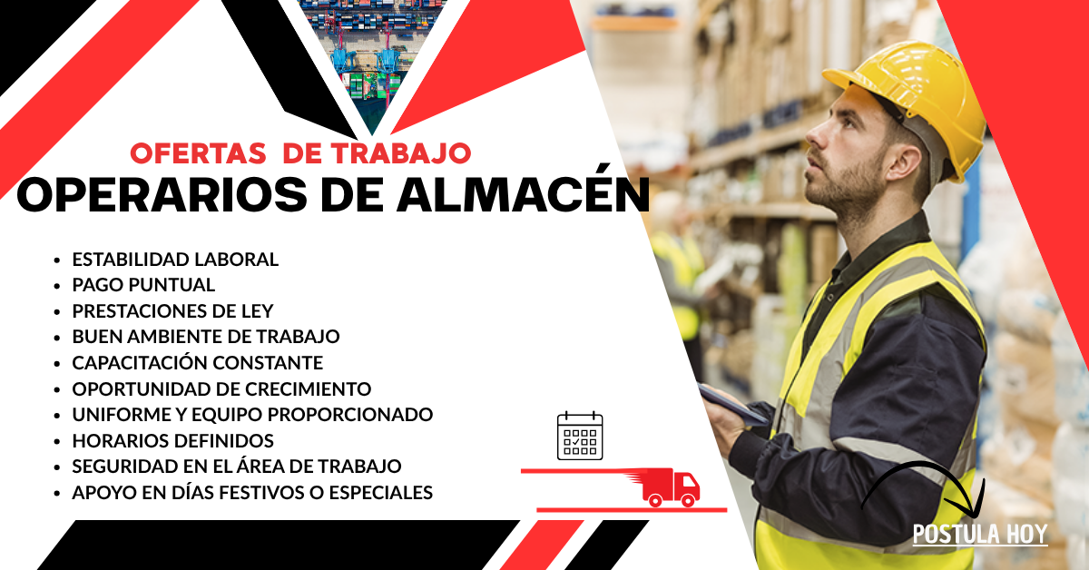 "Oportunidades laborales en almacenes de empresas reconocidas."